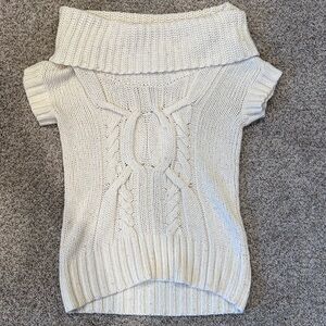 American Eagle Y2K Wool Blend Cable Knit Wide Cowl Neck Short Sleeve. Bella Swan